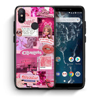 Thumbnail for Θήκη Αγίου Βαλεντίνου Xiaomi Mi A2 Pink Love από τη Smartfits με σχέδιο στο πίσω μέρος και μαύρο περίβλημα | Xiaomi Mi A2 Pink Love case with colorful back and black bezels