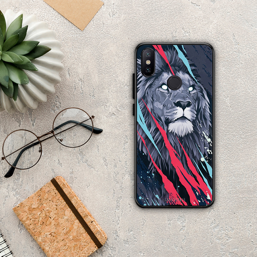 PopArt Lion Designer - Xiaomi Mi A2 θήκη