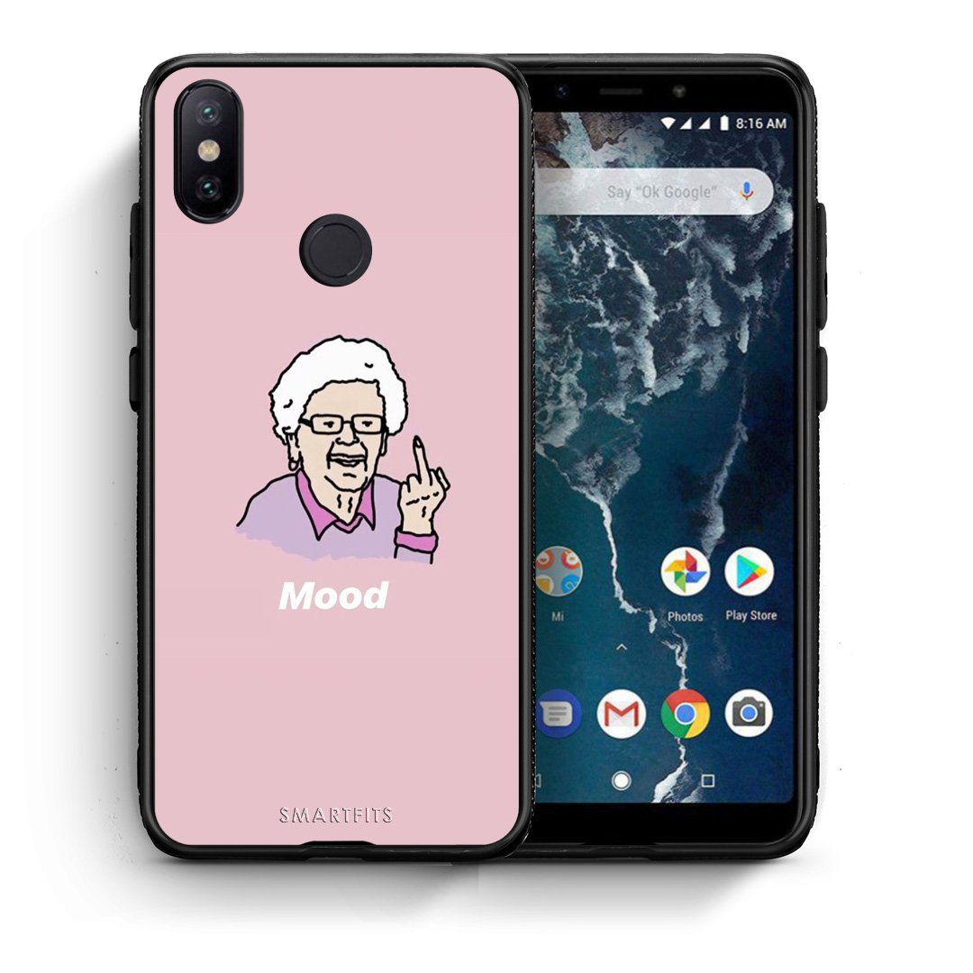 Θήκη Xiaomi Mi A2 Mood PopArt από τη Smartfits με σχέδιο στο πίσω μέρος και μαύρο περίβλημα | Xiaomi Mi A2 Mood PopArt case with colorful back and black bezels