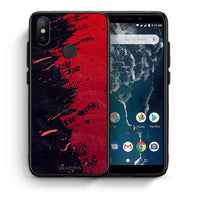 Thumbnail for Θήκη Αγίου Βαλεντίνου Xiaomi Mi A2 Red Paint από τη Smartfits με σχέδιο στο πίσω μέρος και μαύρο περίβλημα | Xiaomi Mi A2 Red Paint case with colorful back and black bezels