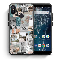 Thumbnail for Θήκη Xiaomi Mi A2 Retro Beach Life από τη Smartfits με σχέδιο στο πίσω μέρος και μαύρο περίβλημα | Xiaomi Mi A2 Retro Beach Life case with colorful back and black bezels