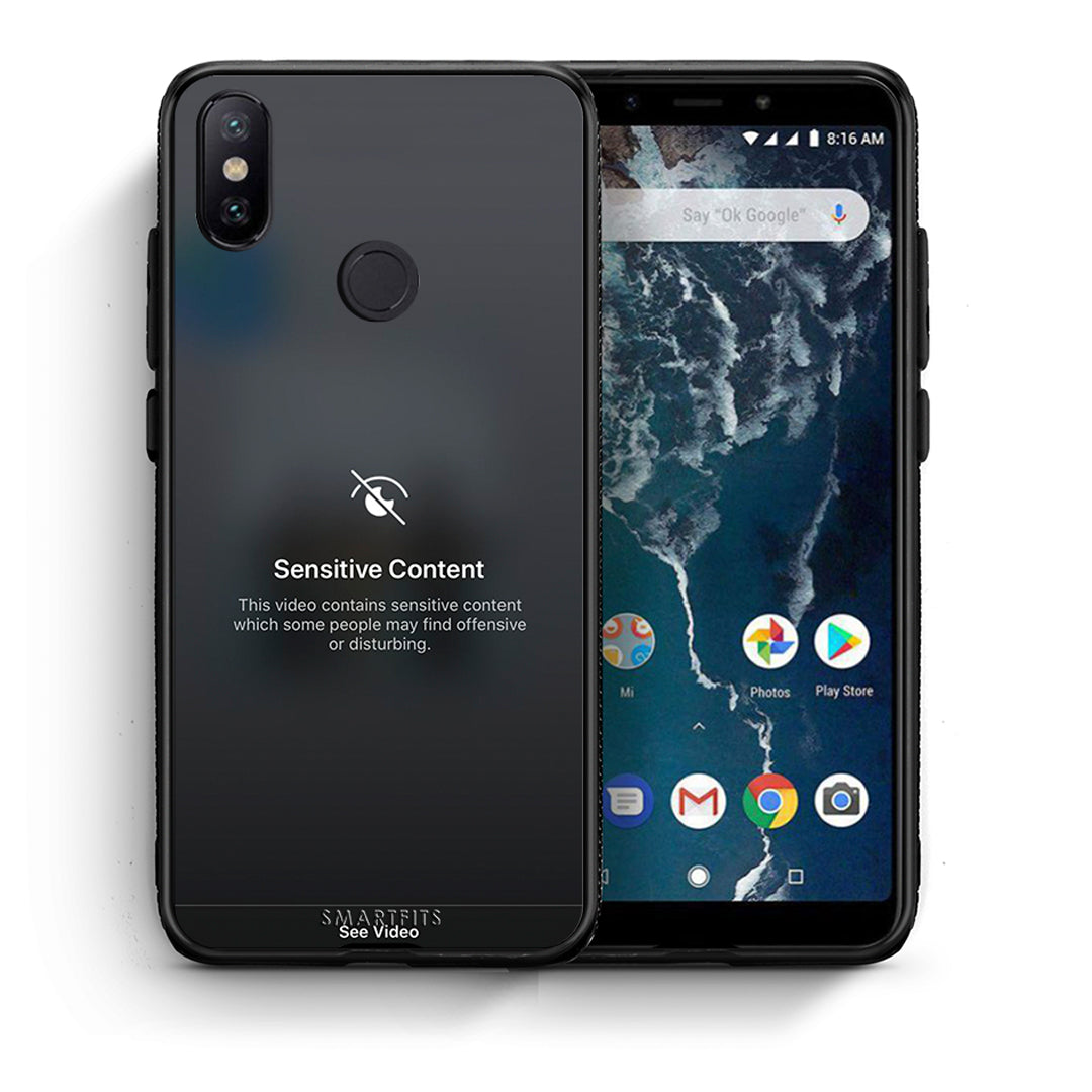 Θήκη Xiaomi Mi A2 Sensitive Content από τη Smartfits με σχέδιο στο πίσω μέρος και μαύρο περίβλημα | Xiaomi Mi A2 Sensitive Content case with colorful back and black bezels