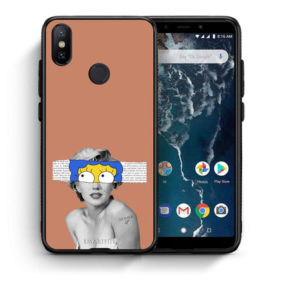 Θήκη Xiaomi Mi A2 Sim Merilyn από τη Smartfits με σχέδιο στο πίσω μέρος και μαύρο περίβλημα | Xiaomi Mi A2 Sim Merilyn case with colorful back and black bezels