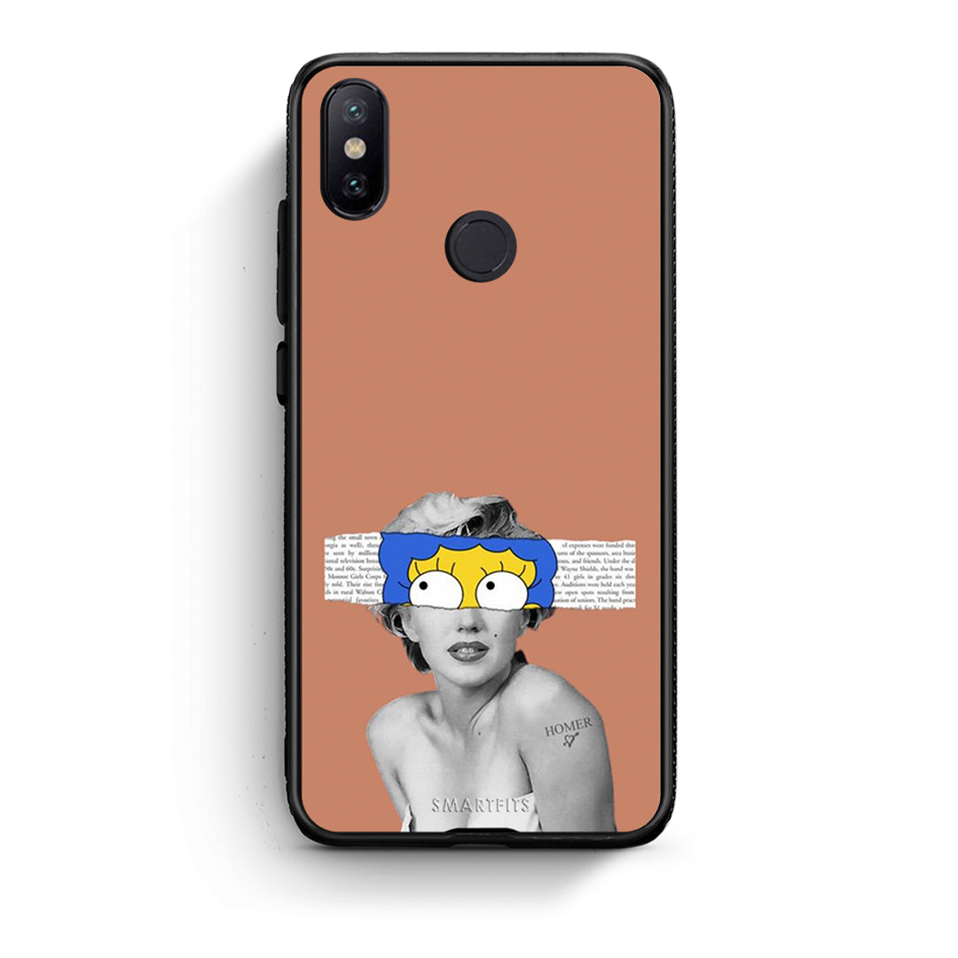 Xiaomi Mi A2 Sim Merilyn θήκη από τη Smartfits με σχέδιο στο πίσω μέρος και μαύρο περίβλημα | Smartphone case with colorful back and black bezels by Smartfits