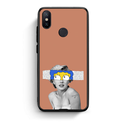 Xiaomi Mi A2 Sim Merilyn θήκη από τη Smartfits με σχέδιο στο πίσω μέρος και μαύρο περίβλημα | Smartphone case with colorful back and black bezels by Smartfits