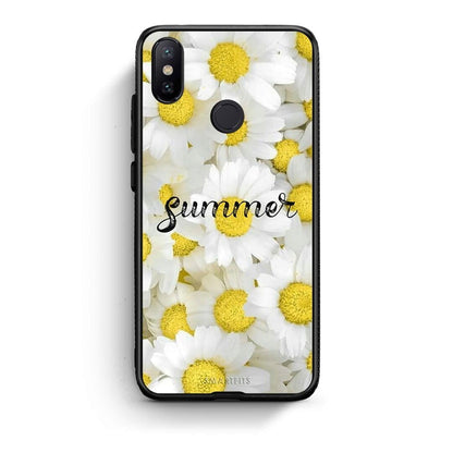 Xiaomi Mi A2 Summer Daisies Θήκη από τη Smartfits με σχέδιο στο πίσω μέρος και μαύρο περίβλημα | Smartphone case with colorful back and black bezels by Smartfits