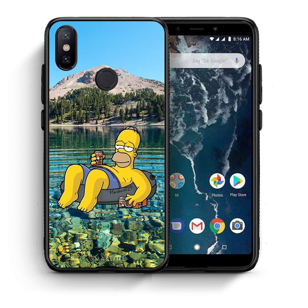 Θήκη Xiaomi Mi A2 Summer Happiness από τη Smartfits με σχέδιο στο πίσω μέρος και μαύρο περίβλημα | Xiaomi Mi A2 Summer Happiness case with colorful back and black bezels