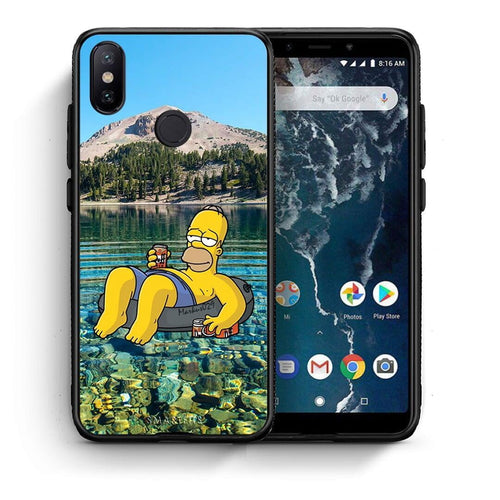Θήκη Xiaomi Mi A2 Summer Happiness από τη Smartfits με σχέδιο στο πίσω μέρος και μαύρο περίβλημα | Xiaomi Mi A2 Summer Happiness case with colorful back and black bezels