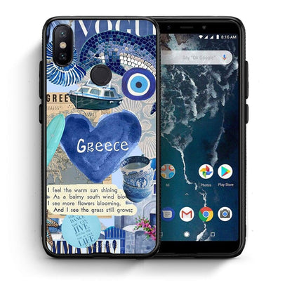 Θήκη Xiaomi Mi A2 Summer In Greece από τη Smartfits με σχέδιο στο πίσω μέρος και μαύρο περίβλημα | Xiaomi Mi A2 Summer In Greece case with colorful back and black bezels