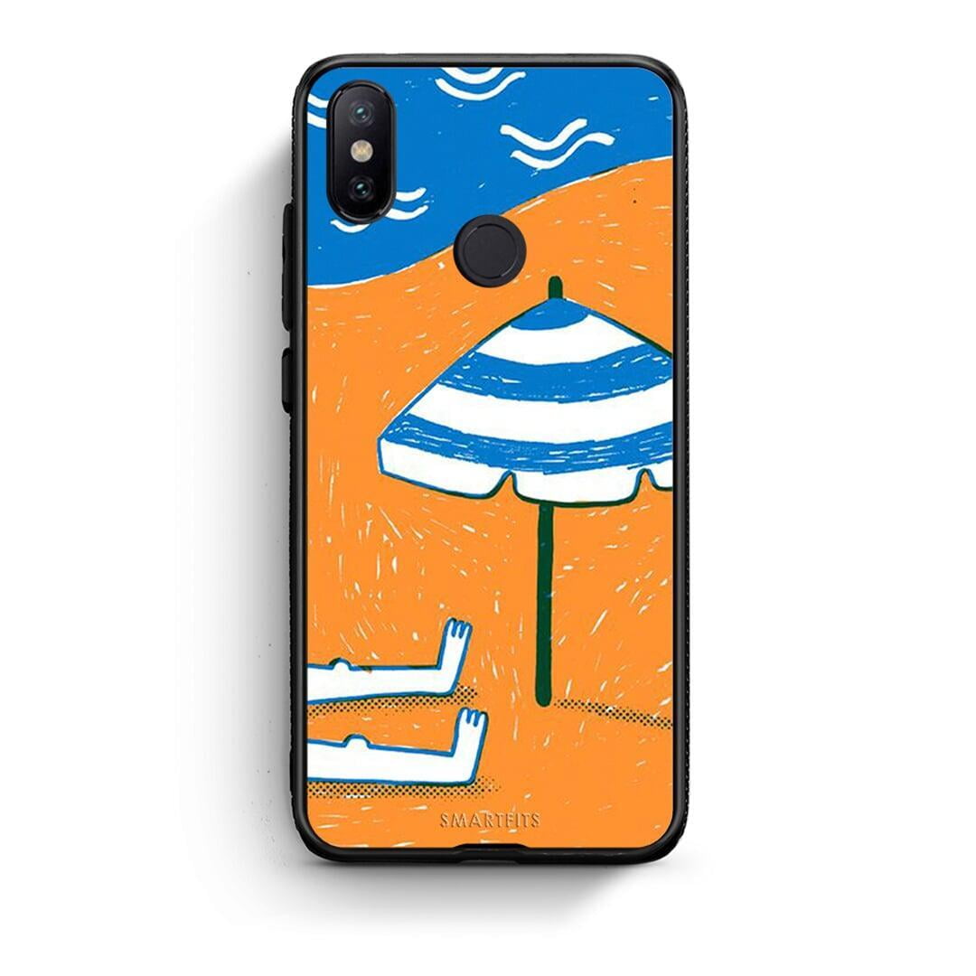 Xiaomi Mi A2 Summering Θήκη από τη Smartfits με σχέδιο στο πίσω μέρος και μαύρο περίβλημα | Smartphone case with colorful back and black bezels by Smartfits