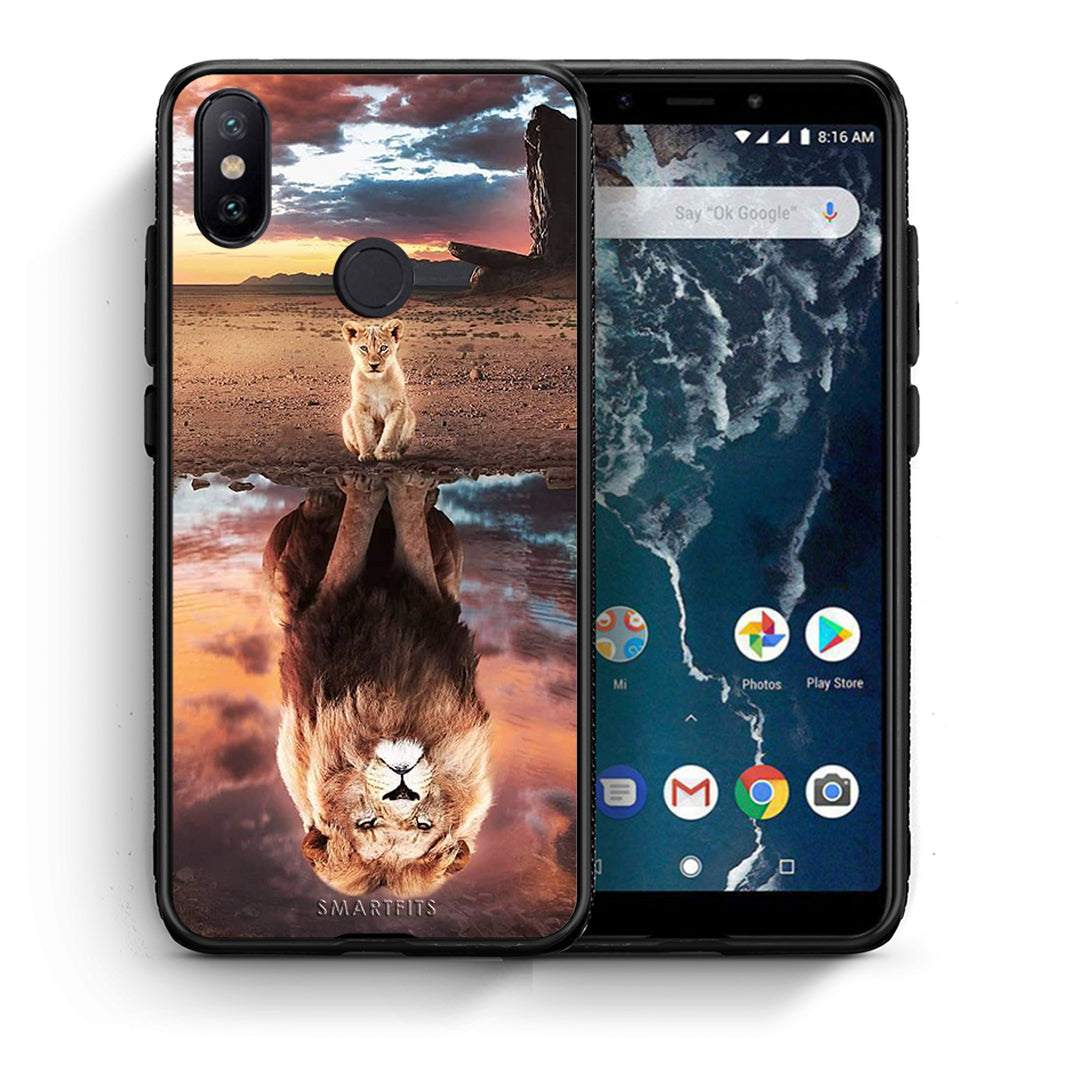 Θήκη Αγίου Βαλεντίνου Xiaomi Mi A2 Sunset Dreams από τη Smartfits με σχέδιο στο πίσω μέρος και μαύρο περίβλημα | Xiaomi Mi A2 Sunset Dreams case with colorful back and black bezels