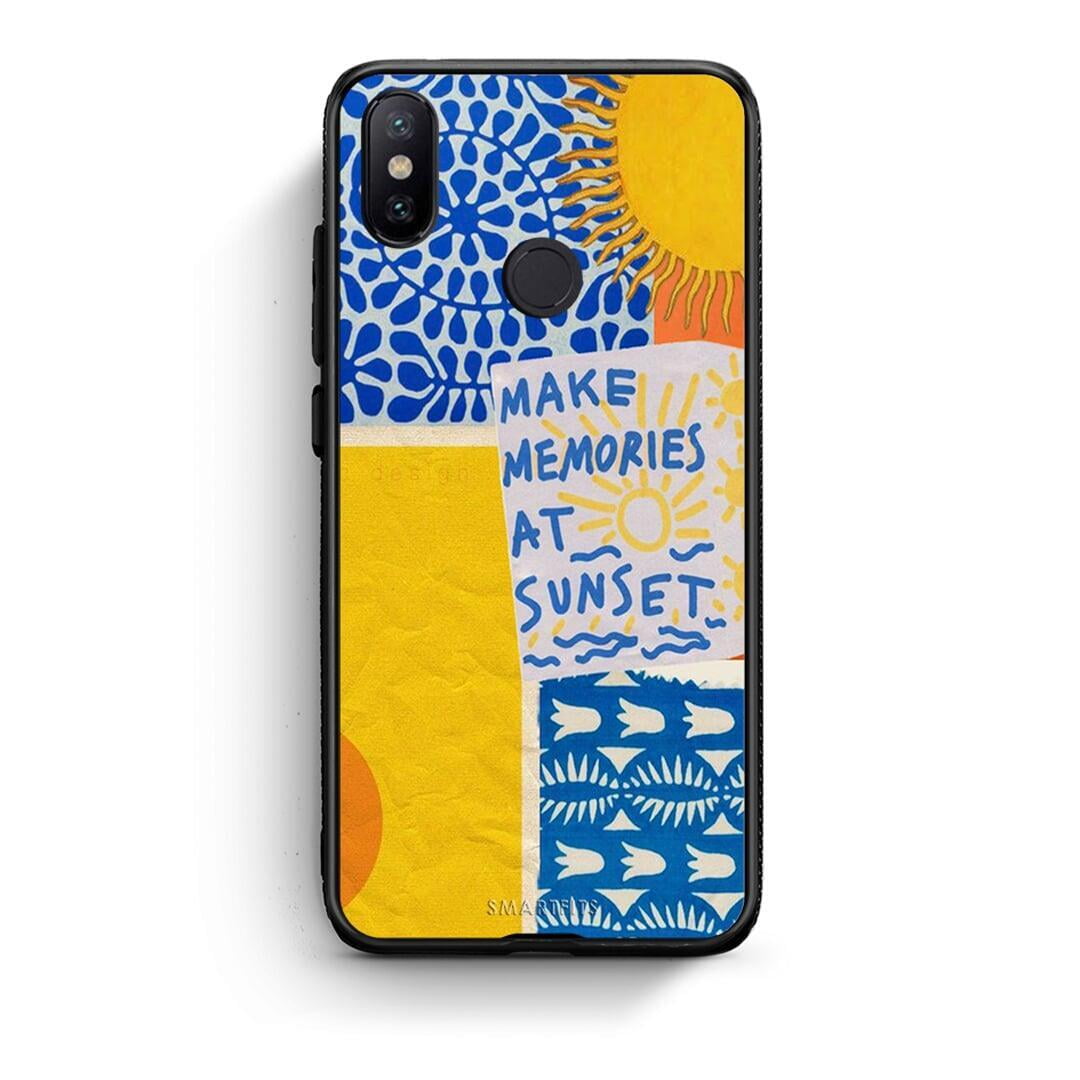 Xiaomi Mi A2 Sunset Memories Θήκη από τη Smartfits με σχέδιο στο πίσω μέρος και μαύρο περίβλημα | Smartphone case with colorful back and black bezels by Smartfits
