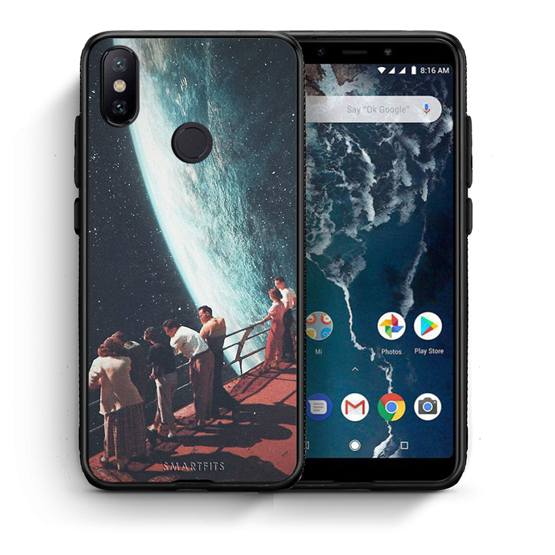 Θήκη Xiaomi Mi A2 Surreal View από τη Smartfits με σχέδιο στο πίσω μέρος και μαύρο περίβλημα | Xiaomi Mi A2 Surreal View case with colorful back and black bezels