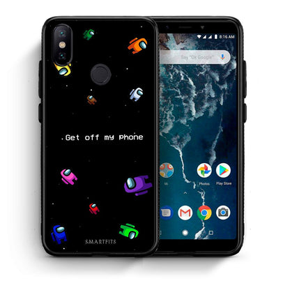 Θήκη Xiaomi Mi A2 AFK Text από τη Smartfits με σχέδιο στο πίσω μέρος και μαύρο περίβλημα | Xiaomi Mi A2 AFK Text case with colorful back and black bezels