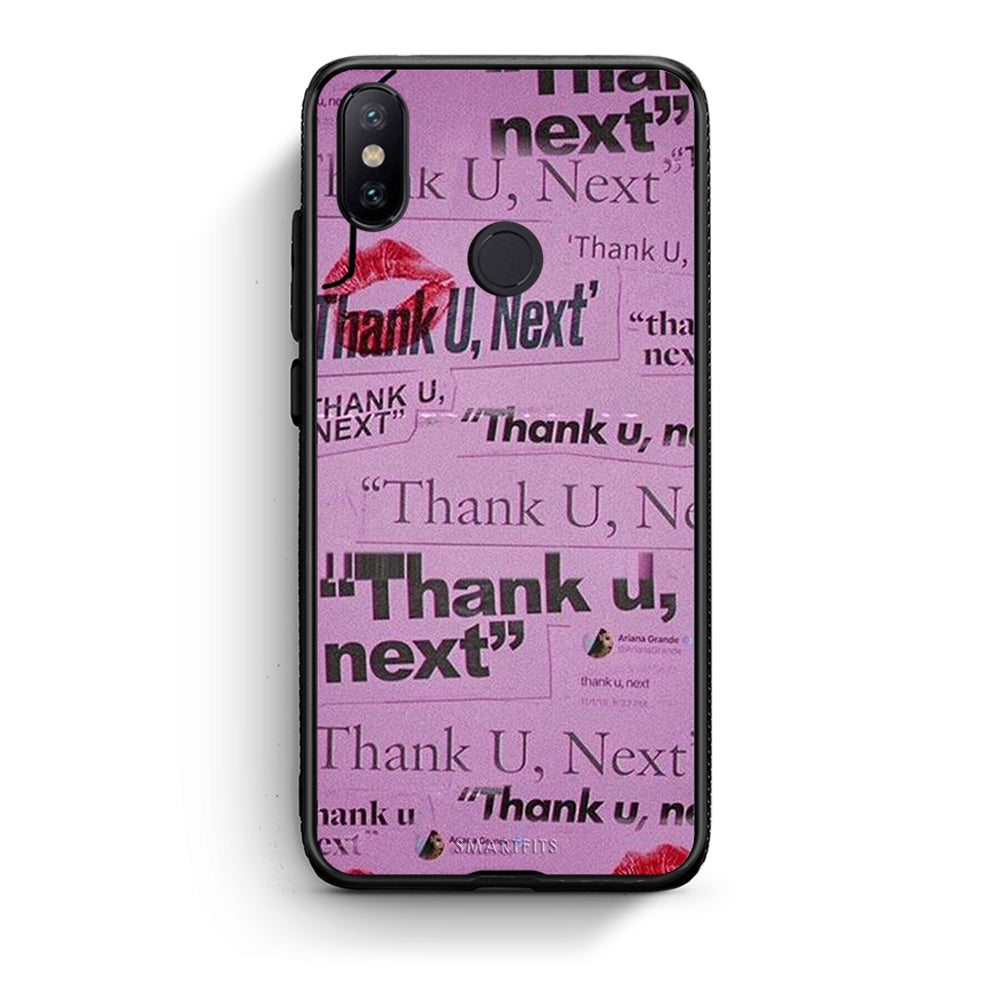 Xiaomi Mi A2 Thank You Next Θήκη Αγίου Βαλεντίνου από τη Smartfits με σχέδιο στο πίσω μέρος και μαύρο περίβλημα | Smartphone case with colorful back and black bezels by Smartfits