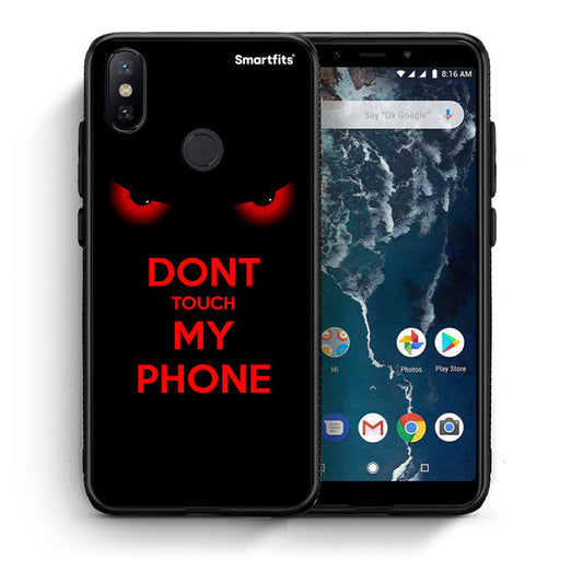 Θήκη Xiaomi Mi A2 Touch My Phone από τη Smartfits με σχέδιο στο πίσω μέρος και μαύρο περίβλημα | Xiaomi Mi A2 Touch My Phone case with colorful back and black bezels