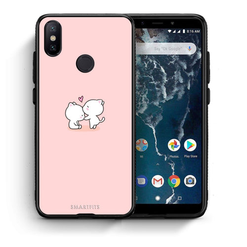 Θήκη Xiaomi Mi A2 Love Valentine από τη Smartfits με σχέδιο στο πίσω μέρος και μαύρο περίβλημα | Xiaomi Mi A2 Love Valentine case with colorful back and black bezels