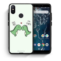 Thumbnail for Θήκη Xiaomi Mi A2 Rex Valentine από τη Smartfits με σχέδιο στο πίσω μέρος και μαύρο περίβλημα | Xiaomi Mi A2 Rex Valentine case with colorful back and black bezels
