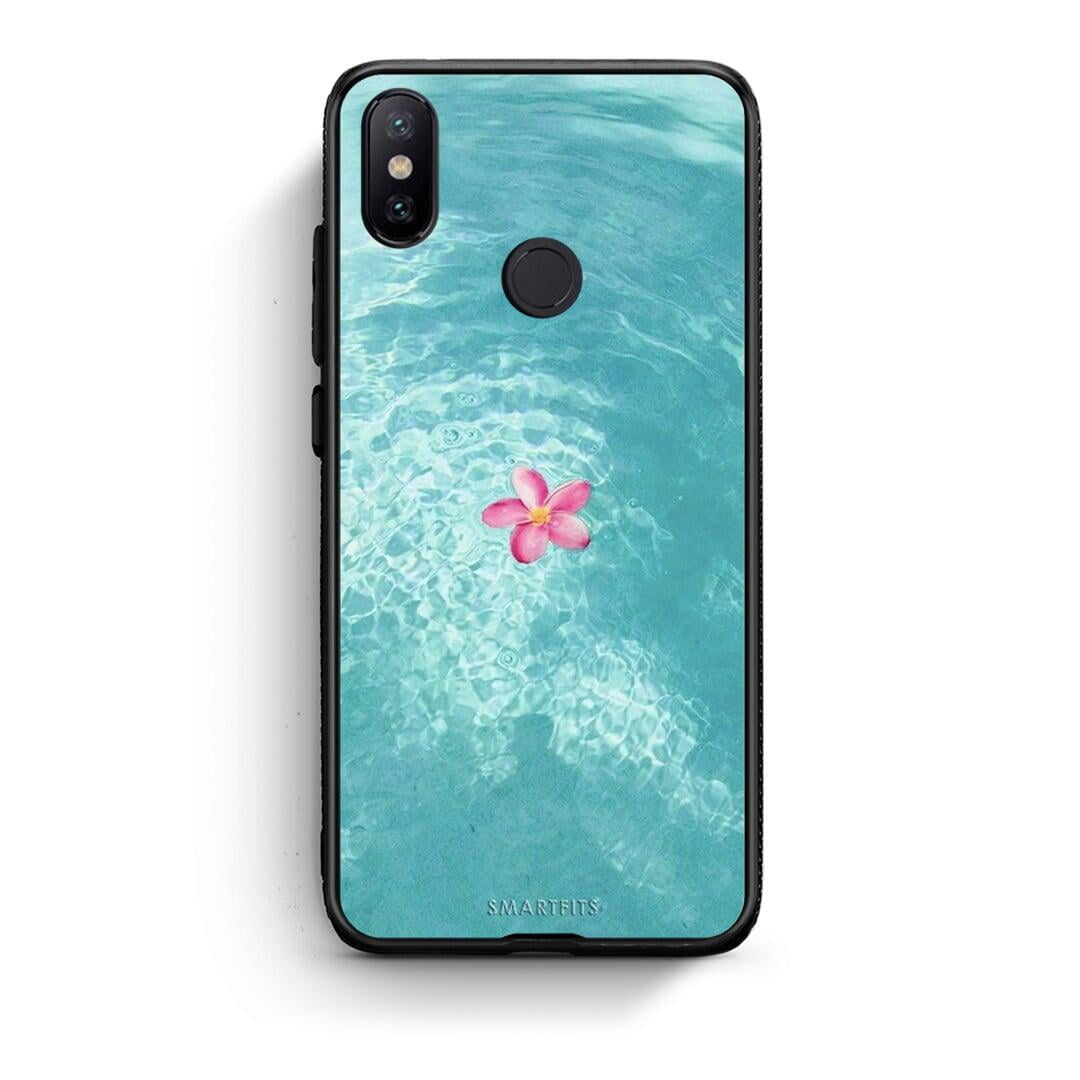 Xiaomi Mi A2 Water Flower Θήκη από τη Smartfits με σχέδιο στο πίσω μέρος και μαύρο περίβλημα | Smartphone case with colorful back and black bezels by Smartfits