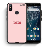 Thumbnail for Θήκη Xiaomi Mi A2 XOXO Love από τη Smartfits με σχέδιο στο πίσω μέρος και μαύρο περίβλημα | Xiaomi Mi A2 XOXO Love case with colorful back and black bezels