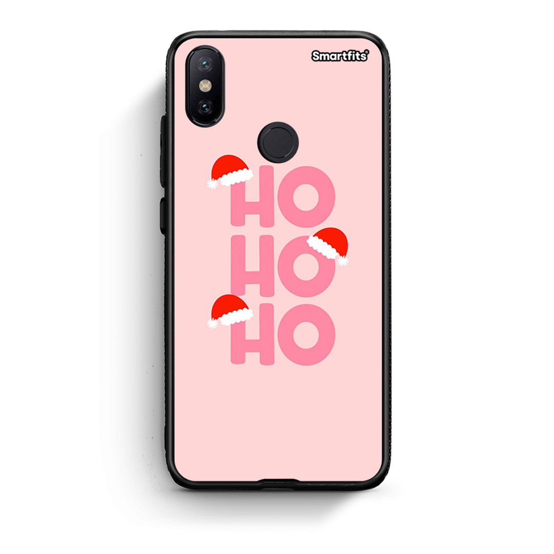 Xiaomi Mi A2 Xmas Ho Ho Ho θήκη από τη Smartfits με σχέδιο στο πίσω μέρος και μαύρο περίβλημα | Smartphone case with colorful back and black bezels by Smartfits