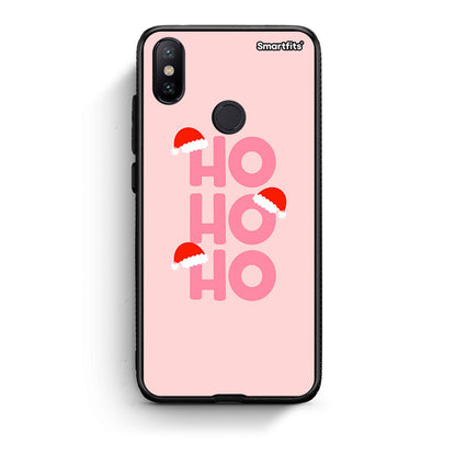 Xiaomi Mi A2 Xmas Ho Ho Ho θήκη από τη Smartfits με σχέδιο στο πίσω μέρος και μαύρο περίβλημα | Smartphone case with colorful back and black bezels by Smartfits