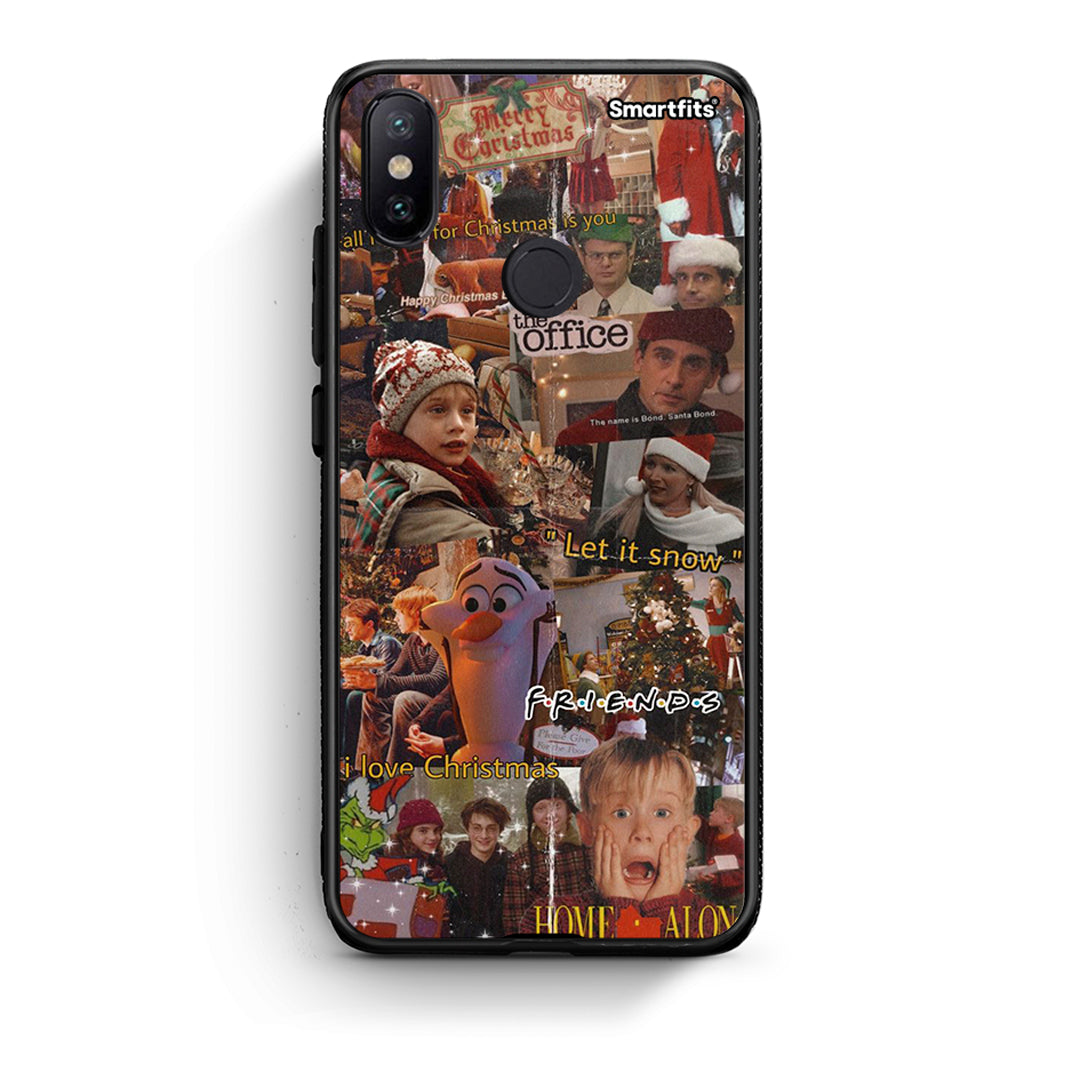 Xiaomi Mi A2 Xmas Wishes θήκη από τη Smartfits με σχέδιο στο πίσω μέρος και μαύρο περίβλημα | Smartphone case with colorful back and black bezels by Smartfits
