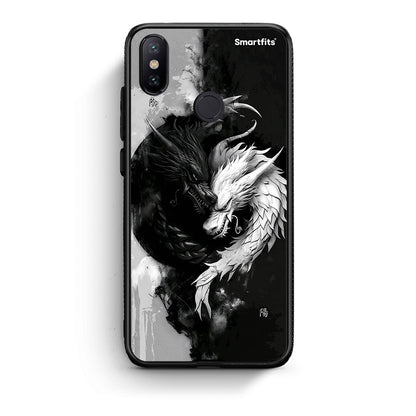 Xiaomi Mi A2 Yin Yang Θήκη από τη Smartfits με σχέδιο στο πίσω μέρος και μαύρο περίβλημα | Smartphone case with colorful back and black bezels by Smartfits