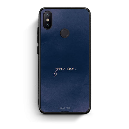 Xiaomi Mi A2 You Can θήκη από τη Smartfits με σχέδιο στο πίσω μέρος και μαύρο περίβλημα | Smartphone case with colorful back and black bezels by Smartfits