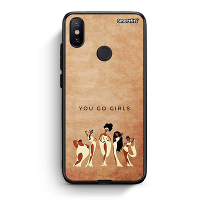 Xiaomi Mi A2 You Go Girl θήκη από τη Smartfits με σχέδιο στο πίσω μέρος και μαύρο περίβλημα | Smartphone case with colorful back and black bezels by Smartfits