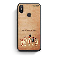 Thumbnail for Xiaomi Mi A2 You Go Girl θήκη από τη Smartfits με σχέδιο στο πίσω μέρος και μαύρο περίβλημα | Smartphone case with colorful back and black bezels by Smartfits