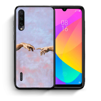 Θήκη Xiaomi Mi A3 Adam Hand από τη Smartfits με σχέδιο στο πίσω μέρος και μαύρο περίβλημα | Xiaomi Mi A3 Adam Hand case with colorful back and black bezels