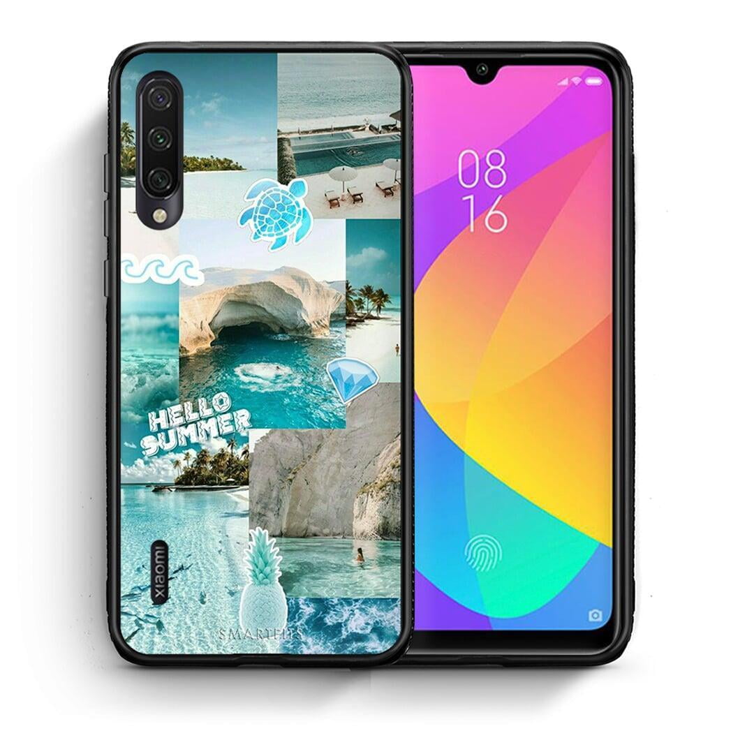 Θήκη Xiaomi Mi A3 Aesthetic Summer από τη Smartfits με σχέδιο στο πίσω μέρος και μαύρο περίβλημα | Xiaomi Mi A3 Aesthetic Summer case with colorful back and black bezels