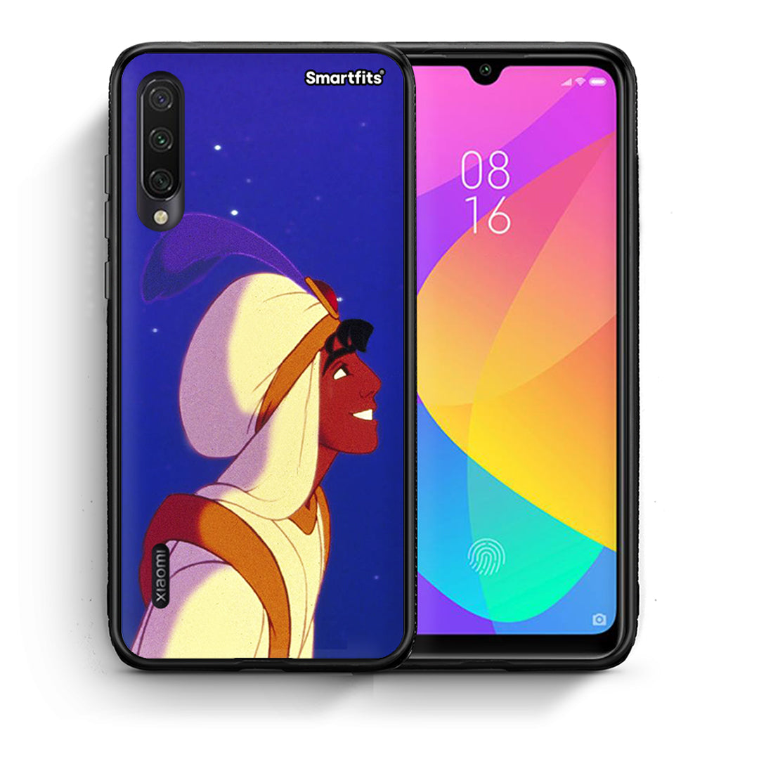Θήκη Xiaomi Mi A3 Alladin And Jasmine Love 1 από τη Smartfits με σχέδιο στο πίσω μέρος και μαύρο περίβλημα | Xiaomi Mi A3 Alladin And Jasmine Love 1 case with colorful back and black bezels
