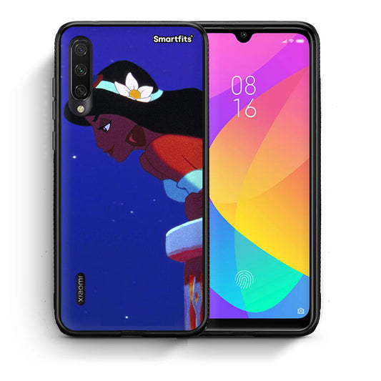 Θήκη Xiaomi Mi A3 Alladin And Jasmine Love 2 από τη Smartfits με σχέδιο στο πίσω μέρος και μαύρο περίβλημα | Xiaomi Mi A3 Alladin And Jasmine Love 2 case with colorful back and black bezels
