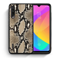 Thumbnail for Θήκη Xiaomi Mi A3 Fashion Snake Animal από τη Smartfits με σχέδιο στο πίσω μέρος και μαύρο περίβλημα | Xiaomi Mi A3 Fashion Snake Animal case with colorful back and black bezels