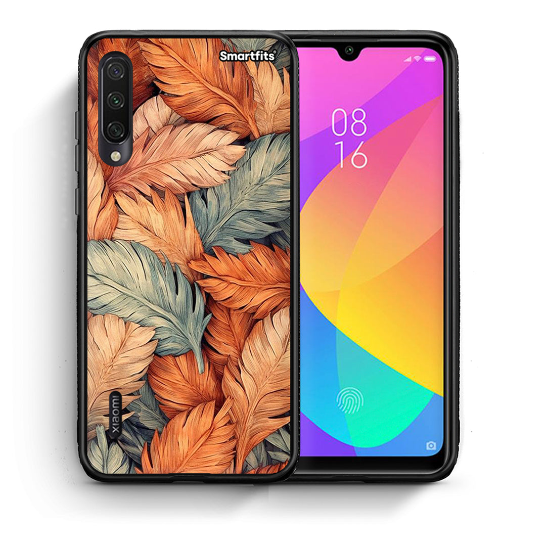 Θήκη Xiaomi Mi A3 Autumn Leaves από τη Smartfits με σχέδιο στο πίσω μέρος και μαύρο περίβλημα | Xiaomi Mi A3 Autumn Leaves case with colorful back and black bezels