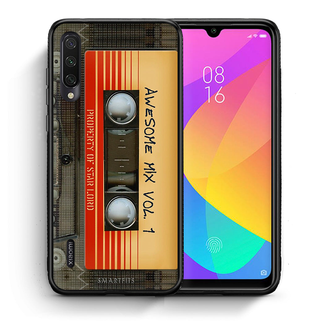 Θήκη Xiaomi Mi A3 Awesome Mix από τη Smartfits με σχέδιο στο πίσω μέρος και μαύρο περίβλημα | Xiaomi Mi A3 Awesome Mix case with colorful back and black bezels