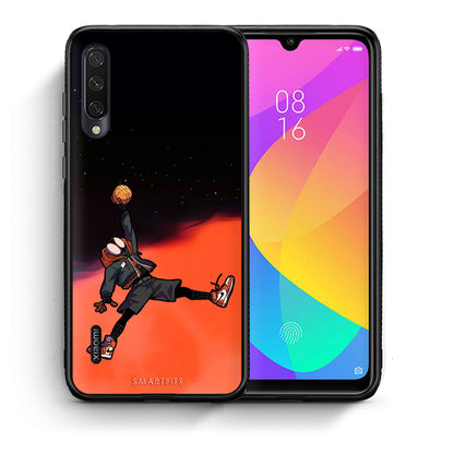 Θήκη Xiaomi Mi A3 Basketball Hero από τη Smartfits με σχέδιο στο πίσω μέρος και μαύρο περίβλημα | Xiaomi Mi A3 Basketball Hero case with colorful back and black bezels