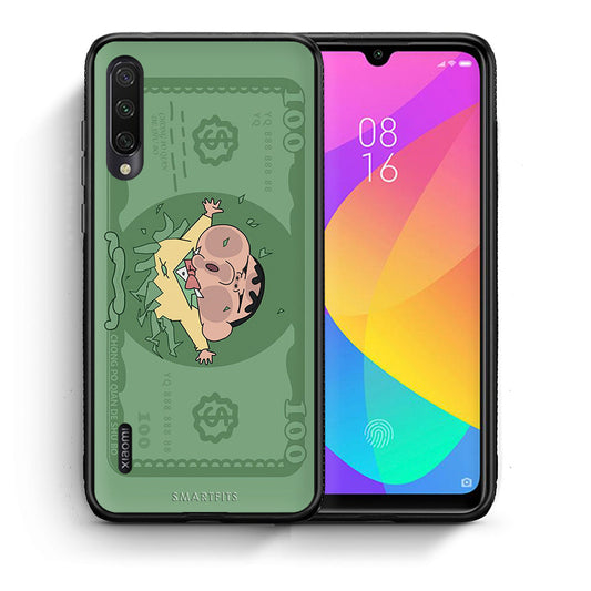 Θήκη Αγίου Βαλεντίνου Xiaomi Mi A3 Big Money από τη Smartfits με σχέδιο στο πίσω μέρος και μαύρο περίβλημα | Xiaomi Mi A3 Big Money case with colorful back and black bezels