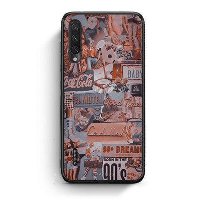 Xiaomi Mi A3 Born In 90s θήκη από τη Smartfits με σχέδιο στο πίσω μέρος και μαύρο περίβλημα | Smartphone case with colorful back and black bezels by Smartfits