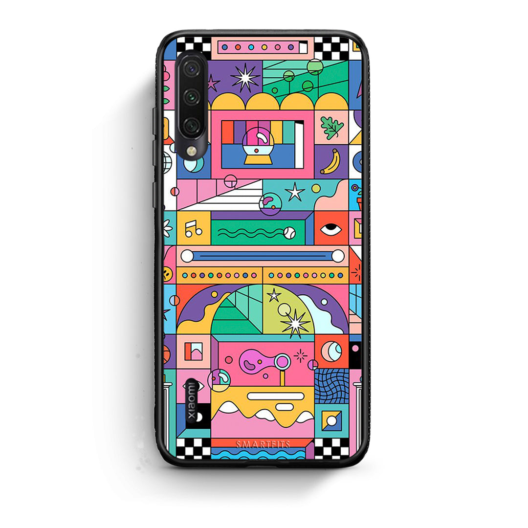 Xiaomi Mi A3 Bubbles Soap θήκη από τη Smartfits με σχέδιο στο πίσω μέρος και μαύρο περίβλημα | Smartphone case with colorful back and black bezels by Smartfits