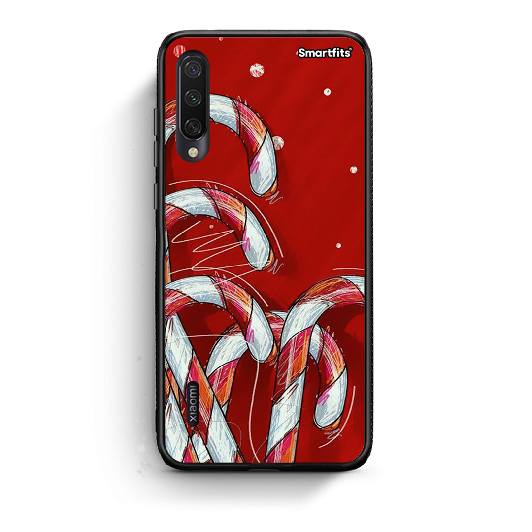 Xiaomi Mi A3 Candy Cane θήκη από τη Smartfits με σχέδιο στο πίσω μέρος και μαύρο περίβλημα | Smartphone case with colorful back and black bezels by Smartfits