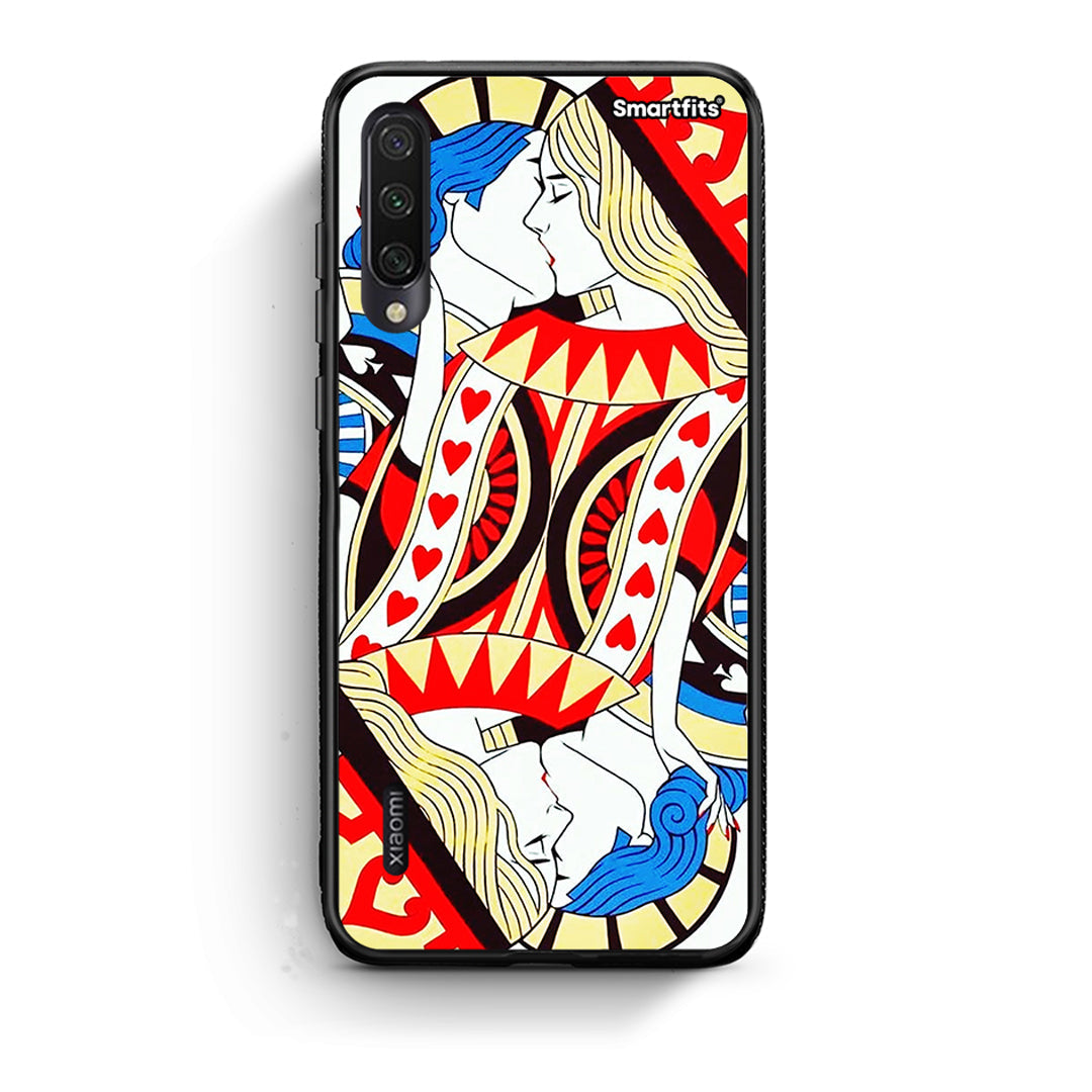 Xiaomi Mi A3 Card Love θήκη από τη Smartfits με σχέδιο στο πίσω μέρος και μαύρο περίβλημα | Smartphone case with colorful back and black bezels by Smartfits