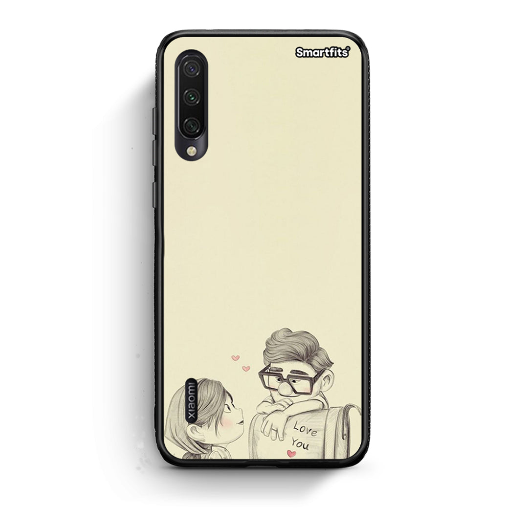 Xiaomi Mi A3 Carl And Ellie θήκη από τη Smartfits με σχέδιο στο πίσω μέρος και μαύρο περίβλημα | Smartphone case with colorful back and black bezels by Smartfits