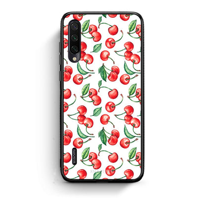 Xiaomi Mi A3 Cherry Summer θήκη από τη Smartfits με σχέδιο στο πίσω μέρος και μαύρο περίβλημα | Smartphone case with colorful back and black bezels by Smartfits