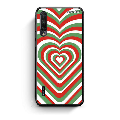 Xiaomi Mi A3 Christmas Hearts θήκη από τη Smartfits με σχέδιο στο πίσω μέρος και μαύρο περίβλημα | Smartphone case with colorful back and black bezels by Smartfits