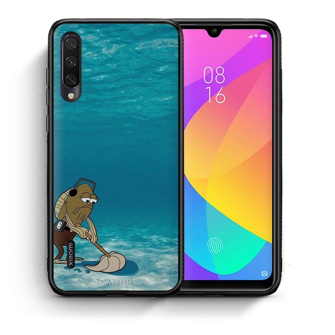 Θήκη Xiaomi Mi A3 Clean The Ocean από τη Smartfits με σχέδιο στο πίσω μέρος και μαύρο περίβλημα | Xiaomi Mi A3 Clean The Ocean case with colorful back and black bezels