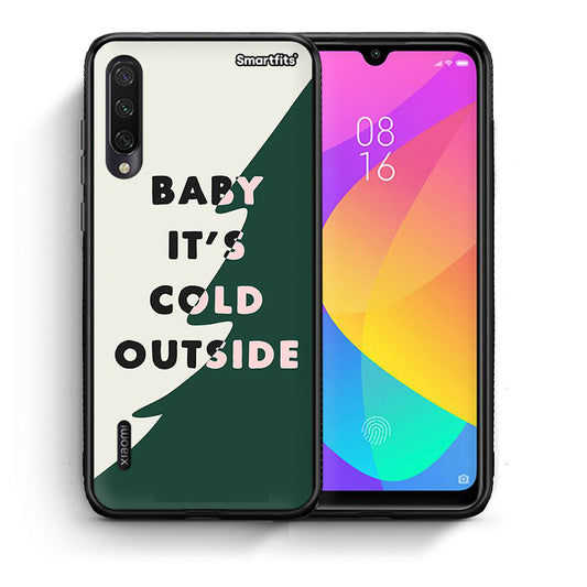 Θήκη Xiaomi Mi A3 Cold Outside από τη Smartfits με σχέδιο στο πίσω μέρος και μαύρο περίβλημα | Xiaomi Mi A3 Cold Outside case with colorful back and black bezels