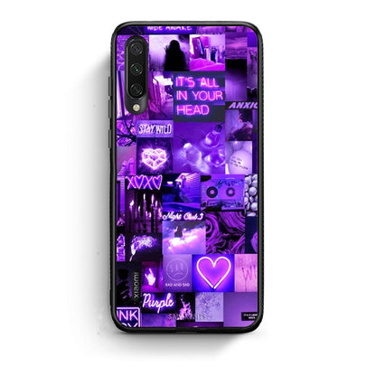 Xiaomi Mi A3 Collage Stay Wild Θήκη Αγίου Βαλεντίνου από τη Smartfits με σχέδιο στο πίσω μέρος και μαύρο περίβλημα | Smartphone case with colorful back and black bezels by Smartfits